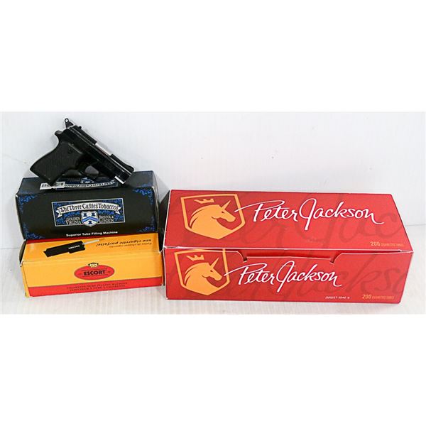 GUN LIGHTER & MISC SMOKING ROLLING MACHINES &