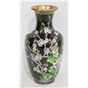 Image 1 : ANTIQUE ENAMEL CLOISONNE 12" VASE. ESTATE