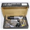 Image 1 : NEW POWER FIST 7 1/2" AIR HAMMER WITH 6 PC CHISEL