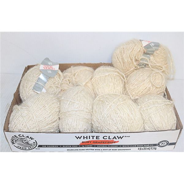 NINE BALLS OF GEORGES PICAUD MOHAIR YARN. PARIS