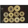 Image 2 : 10 ASSORTED VINTAGE CHINESE CASH COINS