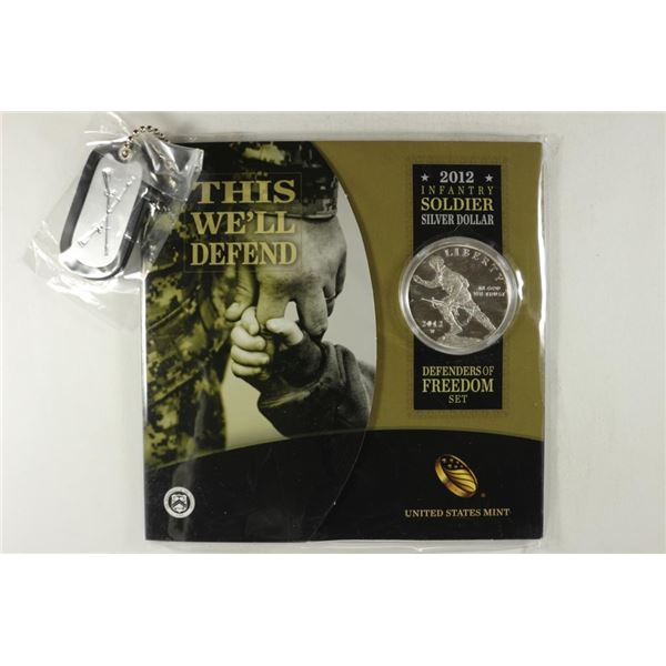 2012 INFANTRY SOLDIER SILVER DOLLAR DEFENDERS