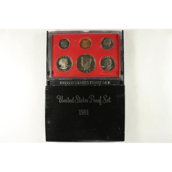 1981 US PROOF SET (WITH BOX)