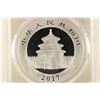 Image 2 : 2017 CHINA PANDA SILVER 10 YUAN PCGS MS70