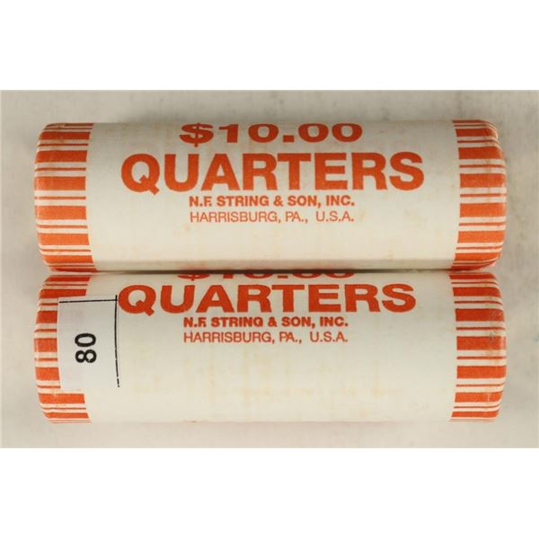 2-$10 ROLLS OF 2009-P GUAM QUARTERS BU