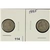 Image 1 : 1884 EXTRA FINE & 1885 (FINE) SEATED LIBERTY DIMES