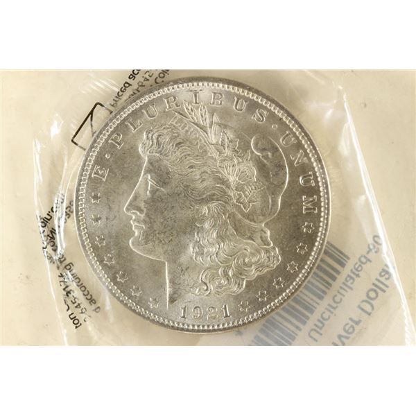 1921 MORGAN SILVER DOLLAR UNC