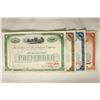 Image 1 : 4 VINTAGE STOCK CERTIFICATES BALTIMORE AND OHIO
