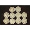 Image 1 : 10 ASSORTED 1920'S & 1930'S MERCURY DIMES