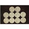 Image 2 : 10 ASSORTED 1920'S & 1930'S MERCURY DIMES