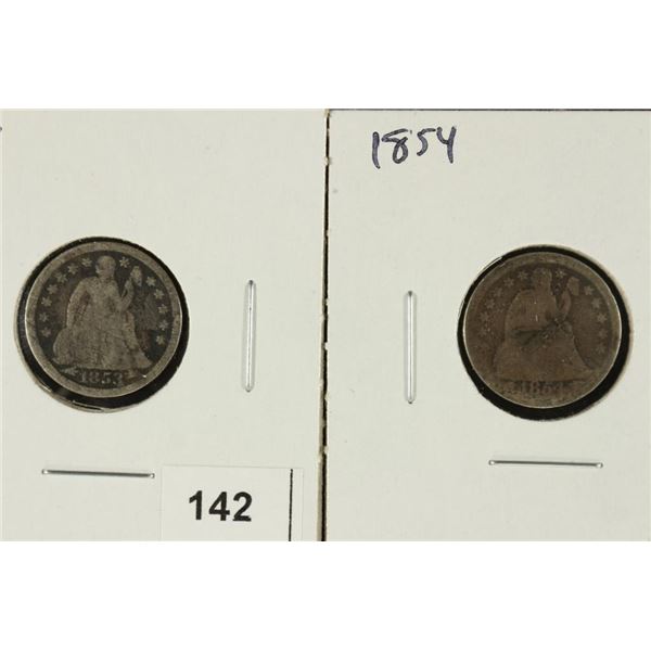 1853 & 1854 SEATED LIBERTY DIMES