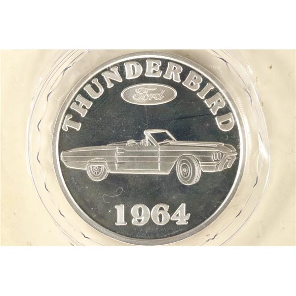 1964 FORD THUNDERBIRD 1 TROY OZ .999 FINE SILVER