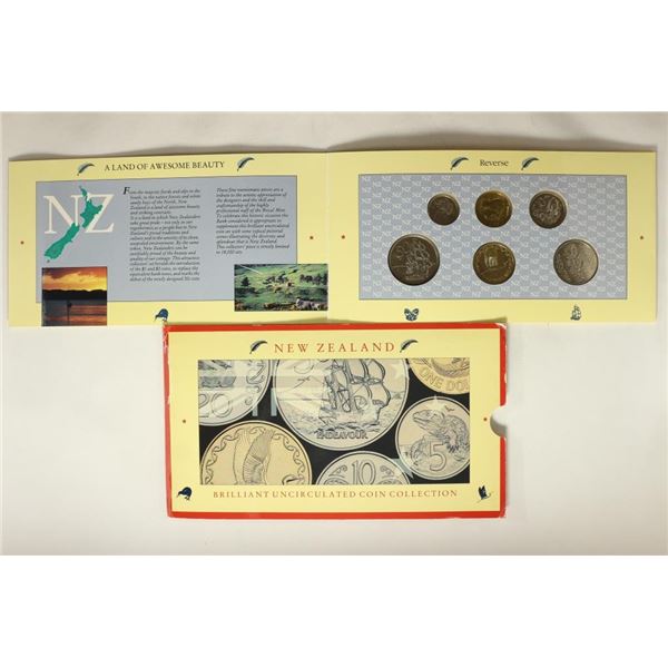 1990 NEW ZEALAND BRILLIANT UNC COIN COLLECTION