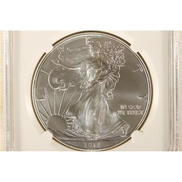 2012 AMERICAN SILVER EAGLE NGC MS70 EARLY RELEASES
