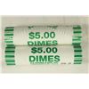 Image 1 : 2-$5 ROLLS OF 2009-D & 2010-P ROOSEVELT DIMES