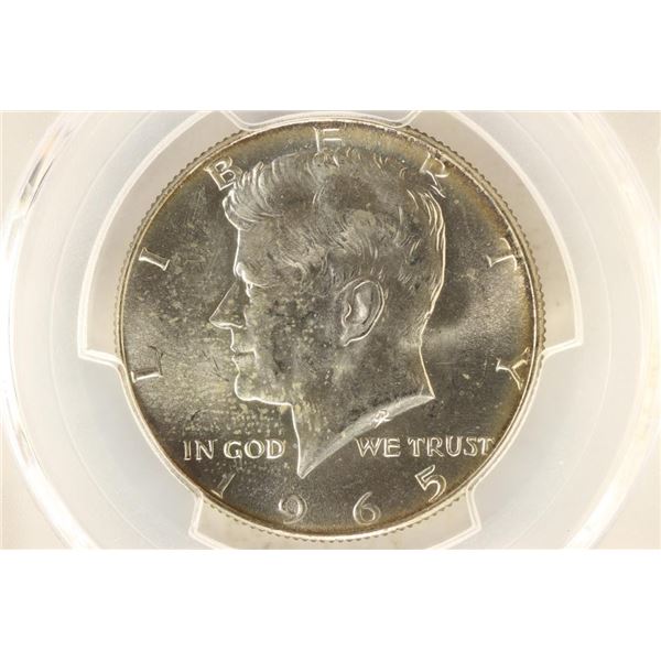1965 40% SILVER JOHN F. KENNEDY HALF PCGS MS64
