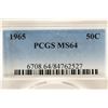 Image 3 : 1965 40% SILVER JOHN F. KENNEDY HALF PCGS MS64