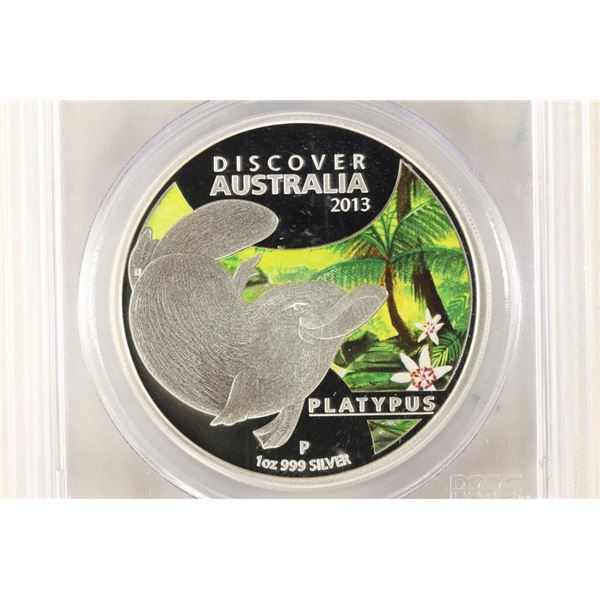 2013-P AUSTRALIAN DUCK-BILLED PLATYPUS SILVER