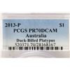 Image 3 : 2013-P AUSTRALIAN DUCK-BILLED PLATYPUS SILVER