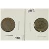 Image 1 : 1867 & 1882 SHIELD NICKELS