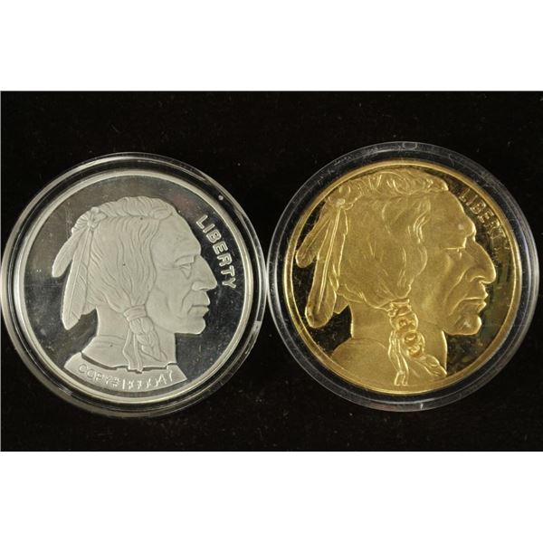 2-1 1/2'' TOKENS 2001 AMERICAN BUFFALO COPY AND A