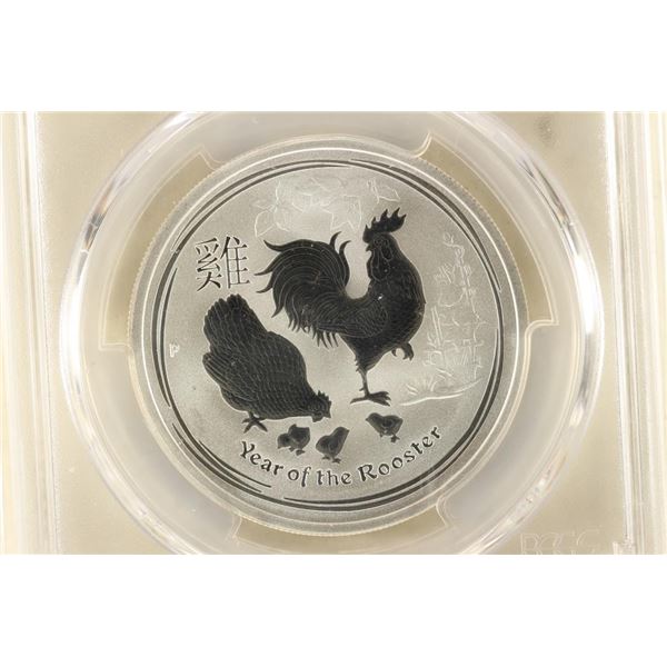 2017-P AUSTRALIA YEAR OF THE ROOSTER SILVER 50