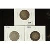 Image 1 : 1875, 1876 & 1877 SEATED LIBERTY QUARTERS