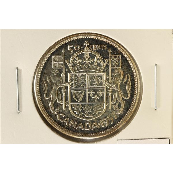 1957 CANADA SILVER 50 CENTS PROOF