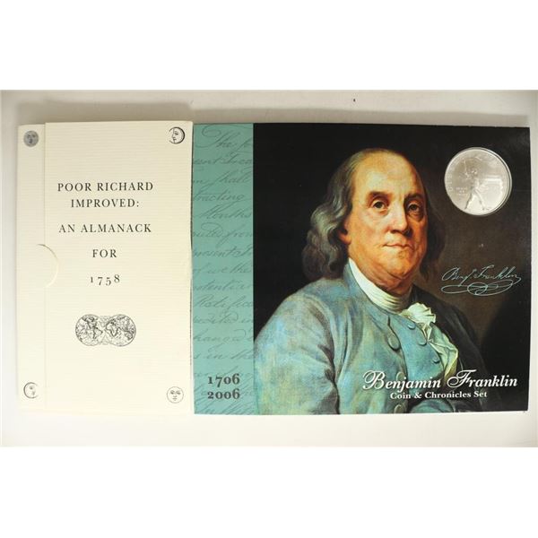 2006 BENJAMIN FRANKLIN COIN & CHRONICLES SET