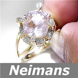 USGL Certified .50 ct Aquamarine & VS Diamond Ring 14kt