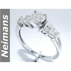 Fine Gem Certified 1.50 ct Sapphire & Diamond Ring 14kt