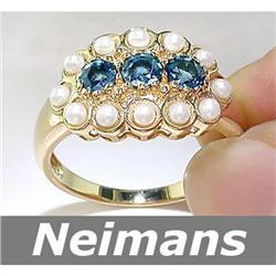 Gem Quality 3.75 ct Amethyst & Diamond Ring 14kt Gold