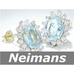 Certified 1.25 ct Orange Sapphire Stud Earrings 14kt