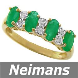 Vintage 1.75 ct Emerald & Diamond Ring 14kt USGL CERT