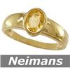Image 1 : USGL Certified Top Gem 1.00 ct Citrine Ring 14kt Gold