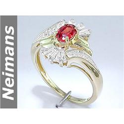 Certified 6.00 ct Rose Pink Amethyst & Diamond Ring 14k