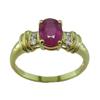 Image 1 : Finest 1.75 ct Gem Certified Ruby & VS Diamond Ring 14k