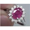 Image 1 : GEM CERTIFIED 2.50 ct Ruby & VS Diamond Ring Certified