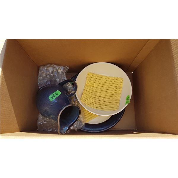 lot plate bowl + pitcher (england)