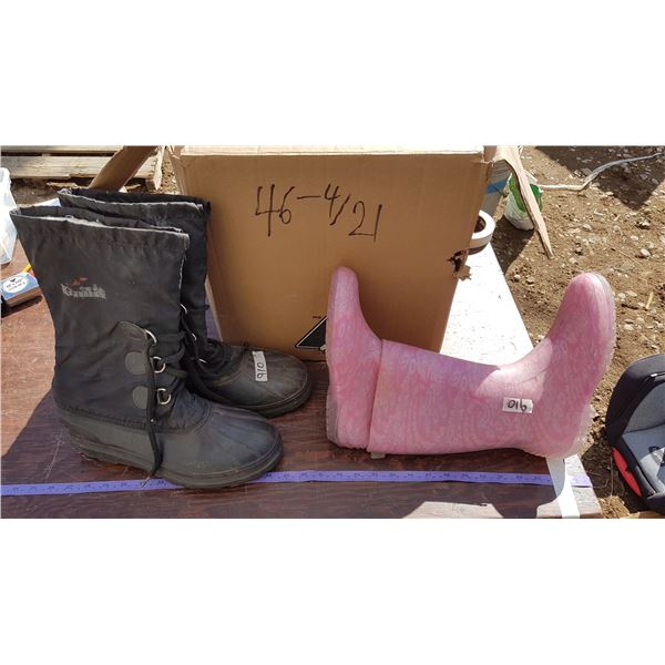 2 pairs boots/misc