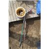 Image 1 : Extendable Broom, Hockey Stick & pail