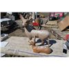 Image 1 : 2 Deer Lawn ornaments 31"+13"