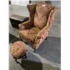Image 2 : BALL IN CLAW FOOT LOUNGE CHAIR WITH OTTOMAN