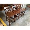 Image 2 : 4 WOODEN BAR STOOLS