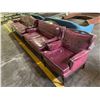 Image 1 : 3 PIECE SOFA SET WITH PROTECTIVE PLASTIC COVERING