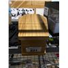 Image 1 : SET DEC LIDDED OAK COFFIN STYLE BOX 20 X 12"