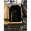 Image 3 : SET DEC LIDDED OAK COFFIN STYLE BOX 20 X 12"