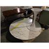 Image 1 : ROUND TABLE & BASE NO HARDWARE 54" DIAMETER VISIBLE DAMAGE