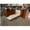 Image 3 : FULL KITCHEN CABINET SET WITH GRANITE TOPS & DOUBLE STAINLESS STEEL SINK