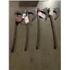 Image 1 : 4 PROP WEAPON AXES (2 ARE RUBBER)